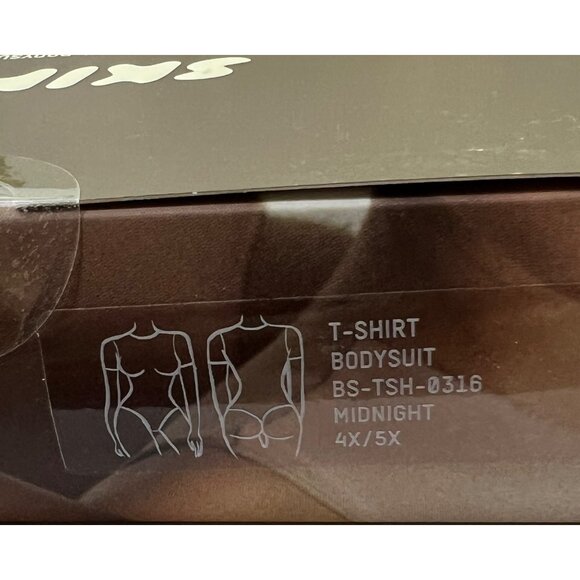 SKIMS‎ Essential T-Shirt Bodysuit Midnight Womens 4X/5X - Picture 11 of 12